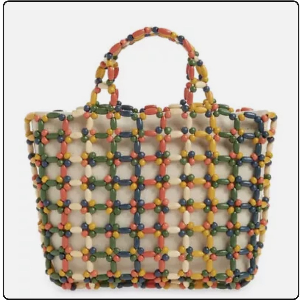 $80 Madewell transport beaded limited edition tote new with tag!